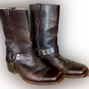 CLOSET CLEAN OUT!! CUSTOM leather moto boots